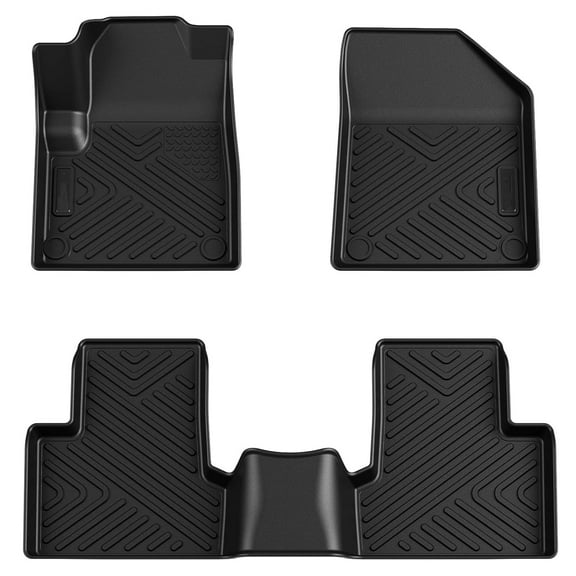 Telyswee Floor Mats Compatible for Jeep Cherokee 2015-2021 (Not Compatible for GrandCherokee), TPE All Weather Car Floor Liner Mats Accessories Black