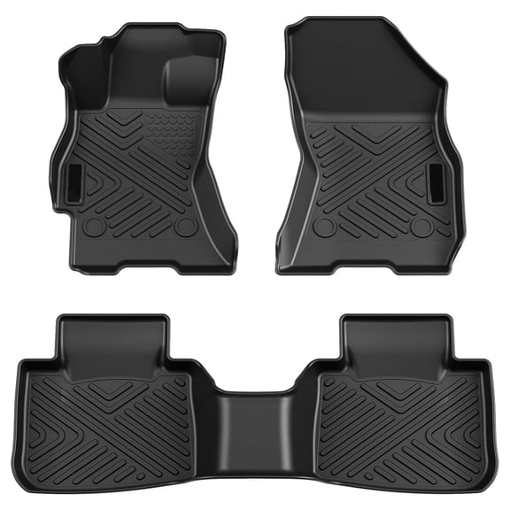 Telyswee Floor Mats Compatible for Subaru Outback & Subaru Legacy 2010 2011 2012 2013 2014, TPE All Weather Car Floor Liner Mats Accessories Black