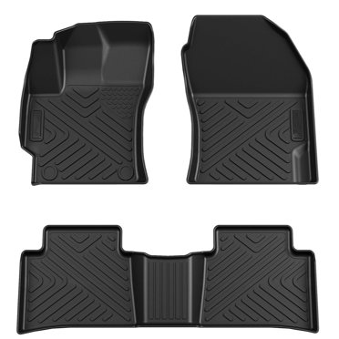IKC STORE For Toyota Corolla 2007 2008 2009 2010 2011 2012 2013 Premium 3D Custom Cut Rubber Car Mats - Waterproof Odor-Free Non-Slip Front & Rear Floor Liner Beige Color, Floor Mats - Canada - Foto 1