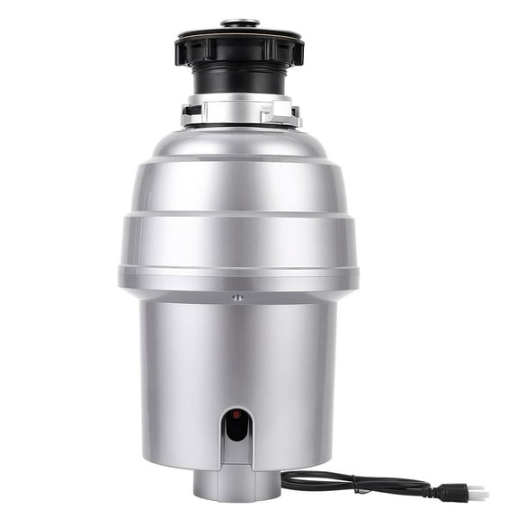Telyswee Garbage Disposal 1 HP Continuous Feed Garbage Disposer, Compact Food Waste Disposer with Ultra Quiet Motor and Power Cord, Stainless Steel Grinding, Kitchen Sink Food Waste Disposal