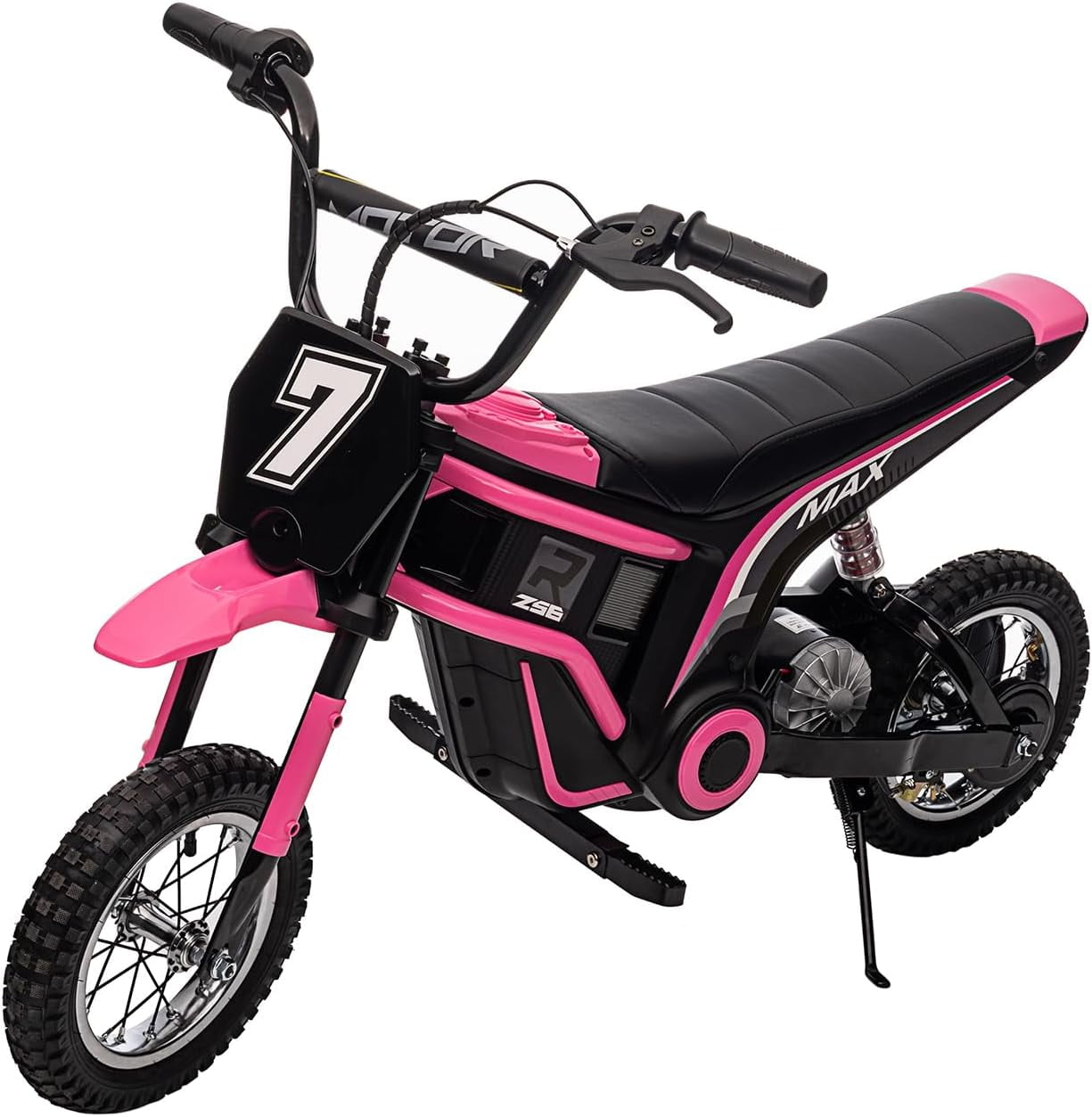 Telyswee Kids Ride On Motorcycle & Electric Motocross Bike 24V Battery Powered Electric Dirt Bike for Age 13+, Ride on Toys for Boys and Girls, 2 Speeds, LED Lights, Music