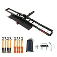 thumbnail image 1 of Telyswee Motorcycle Hitch Carrier with Ramp 500LBS, Heavy-Duty Steel Dirt Bike Hauler, Motorcycle Rack for Bicycle, Dirt Bike, Hitch Receiver for Tires Up to 5.5" W, 2" Receiver, 1 of 7