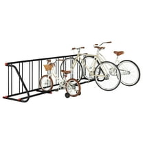 Telyswee Outdoor Bike Rack,10 Holders Floor Bike Rack,122"L All-Steel Grid Bike Rack, Commercial Bike Rack for Garages Streets Yards Bike Events