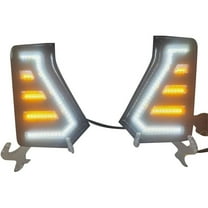 Telyswee Set of 2 LED Daytime Running Lights Front Fog Lamp Side Grille Headlight DRL Replacement Auto Bumper Accessories Compatible for Toyota Tacoma 2023 2024 2025