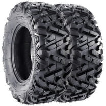 Telyswee Set of 2 25x8-12 6PR ATV Tires, 25x8x12 All Terrain ATV UTV Off-Road Tires, Tubeless