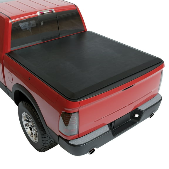 Telyswee Soft Roll Up Truck Bed Tonneau Cover for 2002-2025 Dodge Ram 1500, 2003-2025 Dodge Ram 2500 3500, 5.7FT 6.4FT Bed, Fleetside, w/o Ram Box