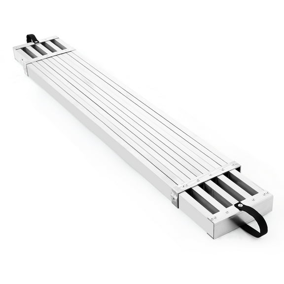 Telyswee Telescoping Plank, Aluminum Work Plank, Aluminum Extension Plank 440lbs Capacity, Aluminum Scaffolding Plank with Skid-Proof Platform Scaffold Ladder Accessory