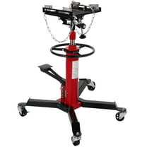 Telyswee Transmission Jack, 0.6Ton/1322lbs Hydraulic Telescopic Transmission Jack, 2-Stage Floor-Standing Transmission Jack, with Foot Pedal, 360° Swivel Wheel, Garage/Workshop/Car Lift