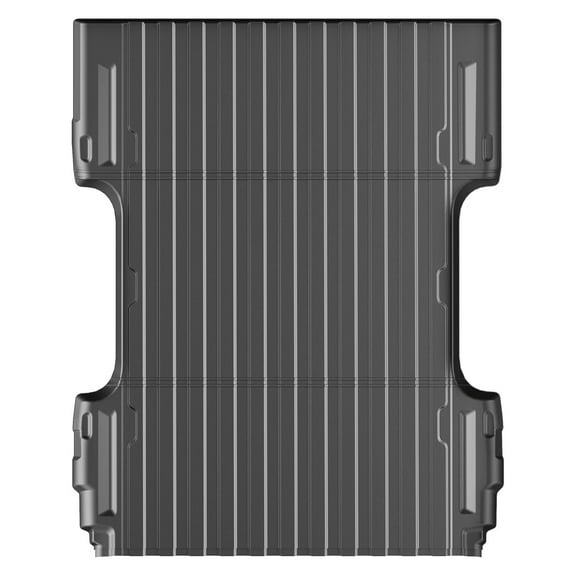 Telyswee Truck Bed Mat Compatible for Chevy Silverado/GMCSierra 1500 2500 3500HD LD Limited 6.5' Bed 2007-2019, All Weather TPE Pickup Silverado Bed Liner Cargo Mats, Black