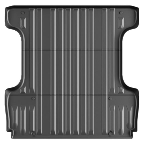 Telyswee Truck Bed Mat Compatible for Toyota Tundra CrewMax Cab 5.5' (67.1") Short Bed 2007-2021, All Weather TPE Heavy Duty Pickup Tundra Bed Liner Cargo Mats, Black