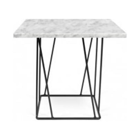 Tema Home 9500.627316 477 x 50 x 50 in. Helix Square Side Table - Marble White