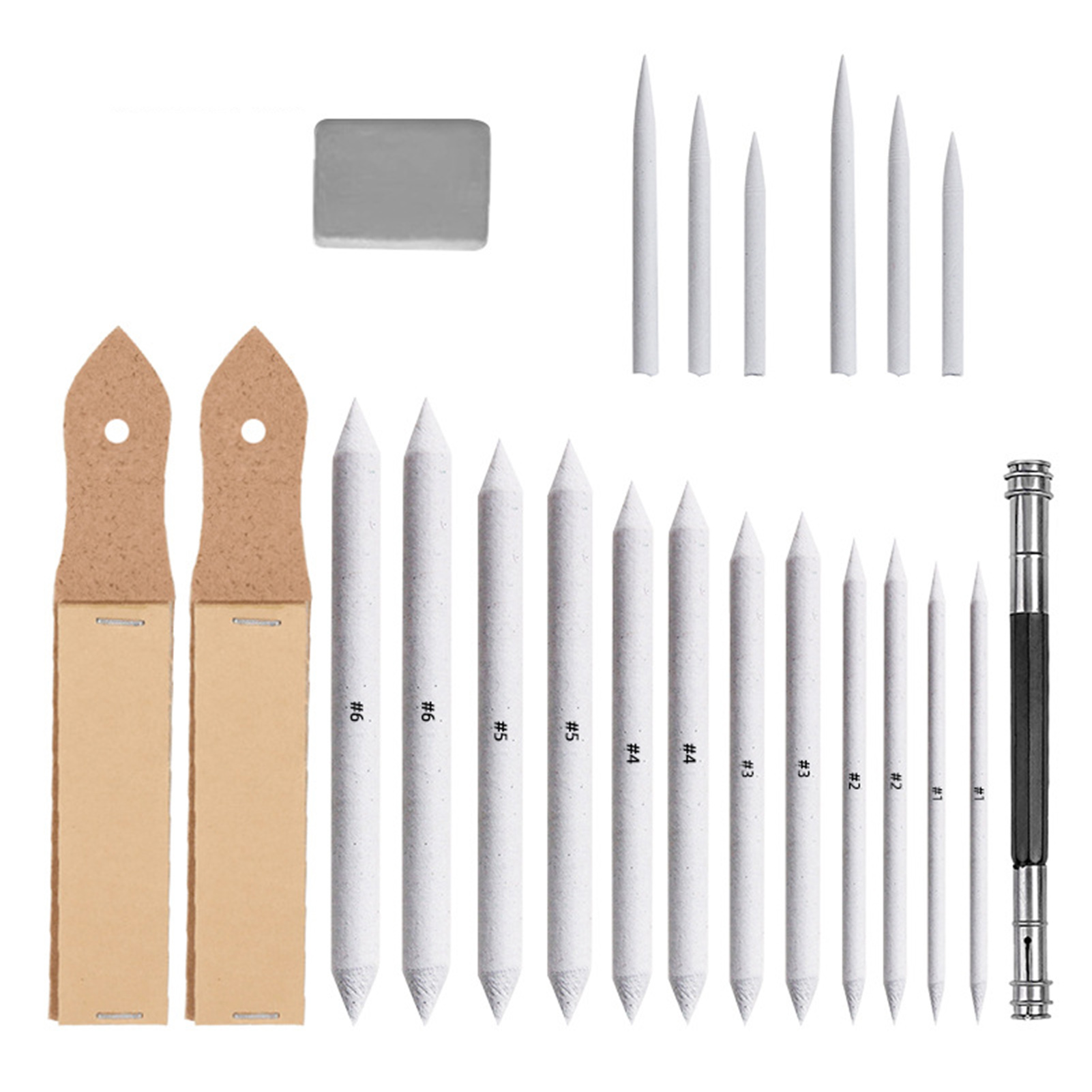 Temacd 1 Set Blending Stumps Userfriendly High Durability Paper Pencil
