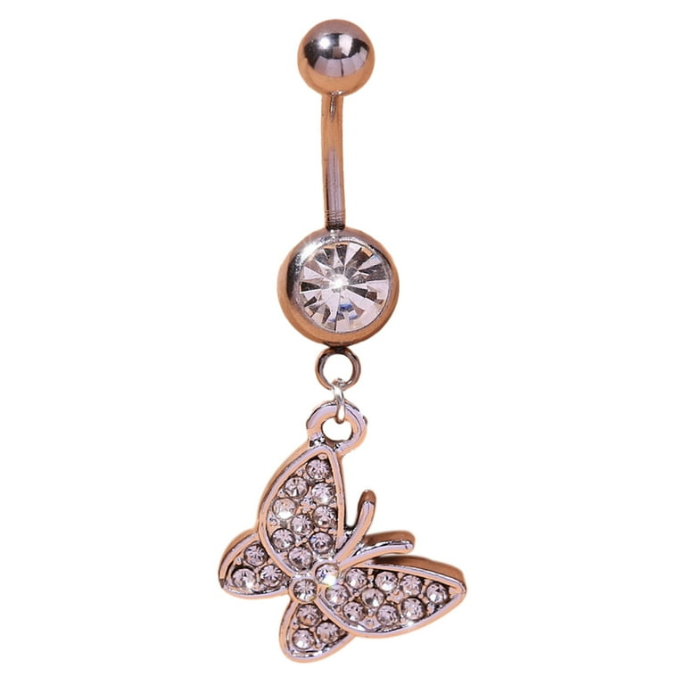 5 Edged Star Dangling Surgical Steel Belly Button Navel Ring 5 Edged Star Dangling Surgical Steel Belly Button Navel Ring