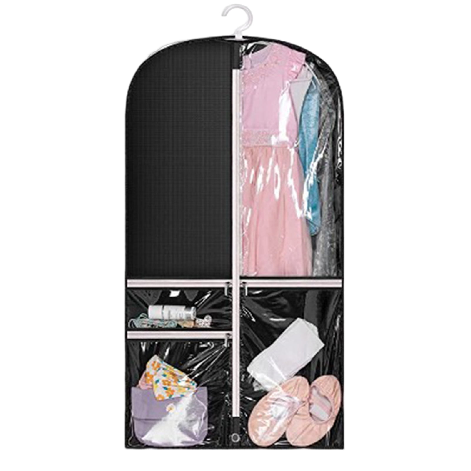 Temacd Clothes Dust Cover Multipocket Transparent Visible Multi