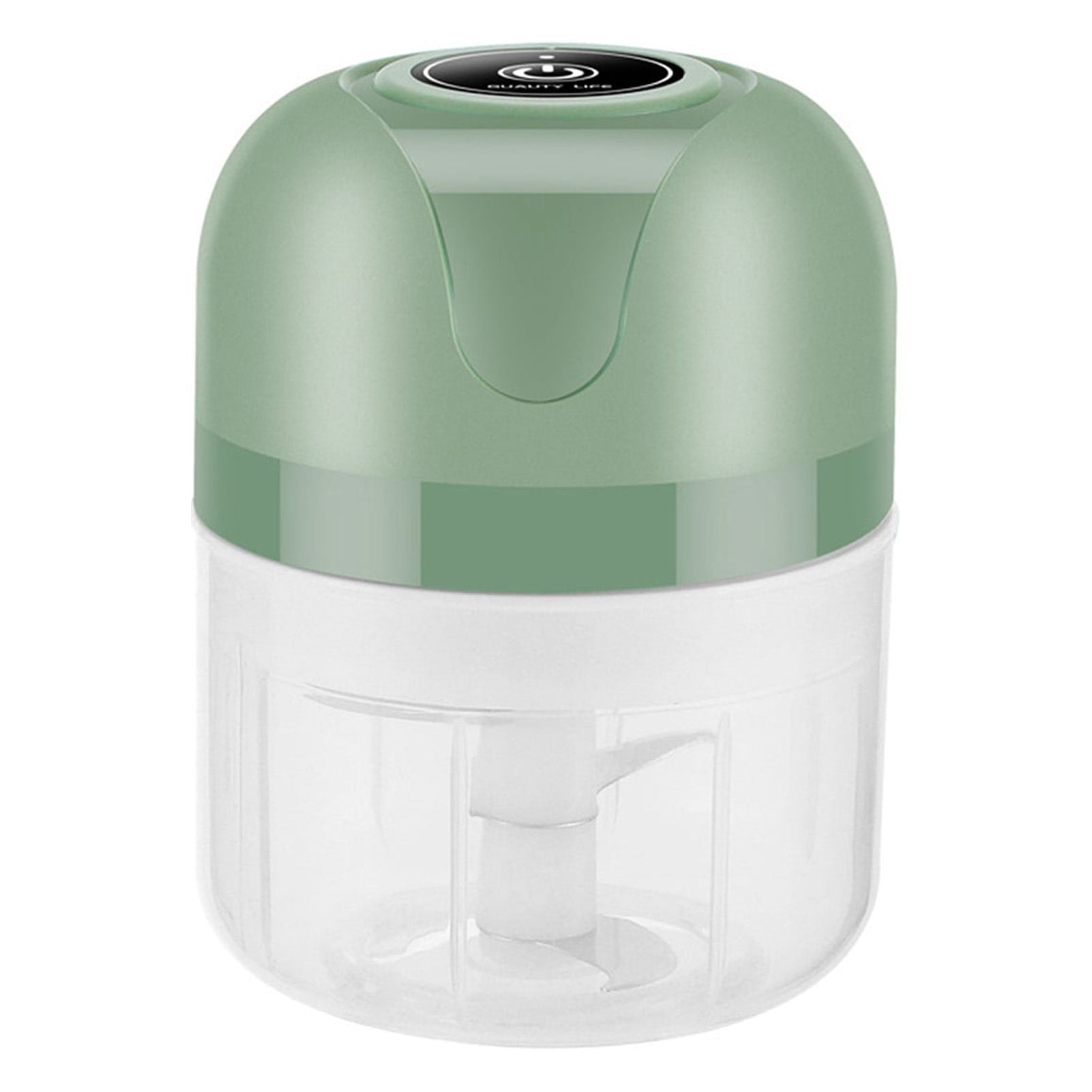 Temacd Electric Garlic Press Wireless Waterproof Plastic Simple