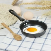 Temacd Non-stick Handle Iron Frying Cooking Pan Breakfast Egg Pancake Pot Cookware