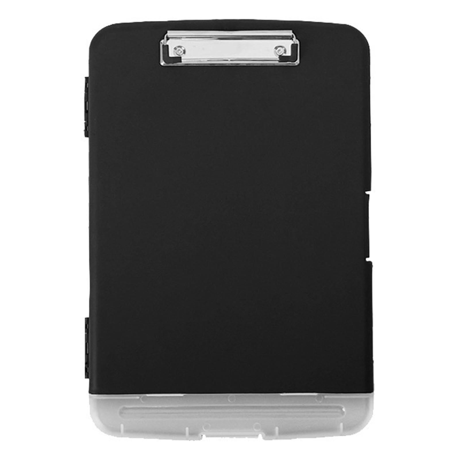 Temacd Storage Clipboard Side Opening with Pen Holder Nonslip And