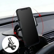 Temacd Universal 360 Degree Rotation Car Auto Dashboard Mobile Phone Stand Holder Clip
