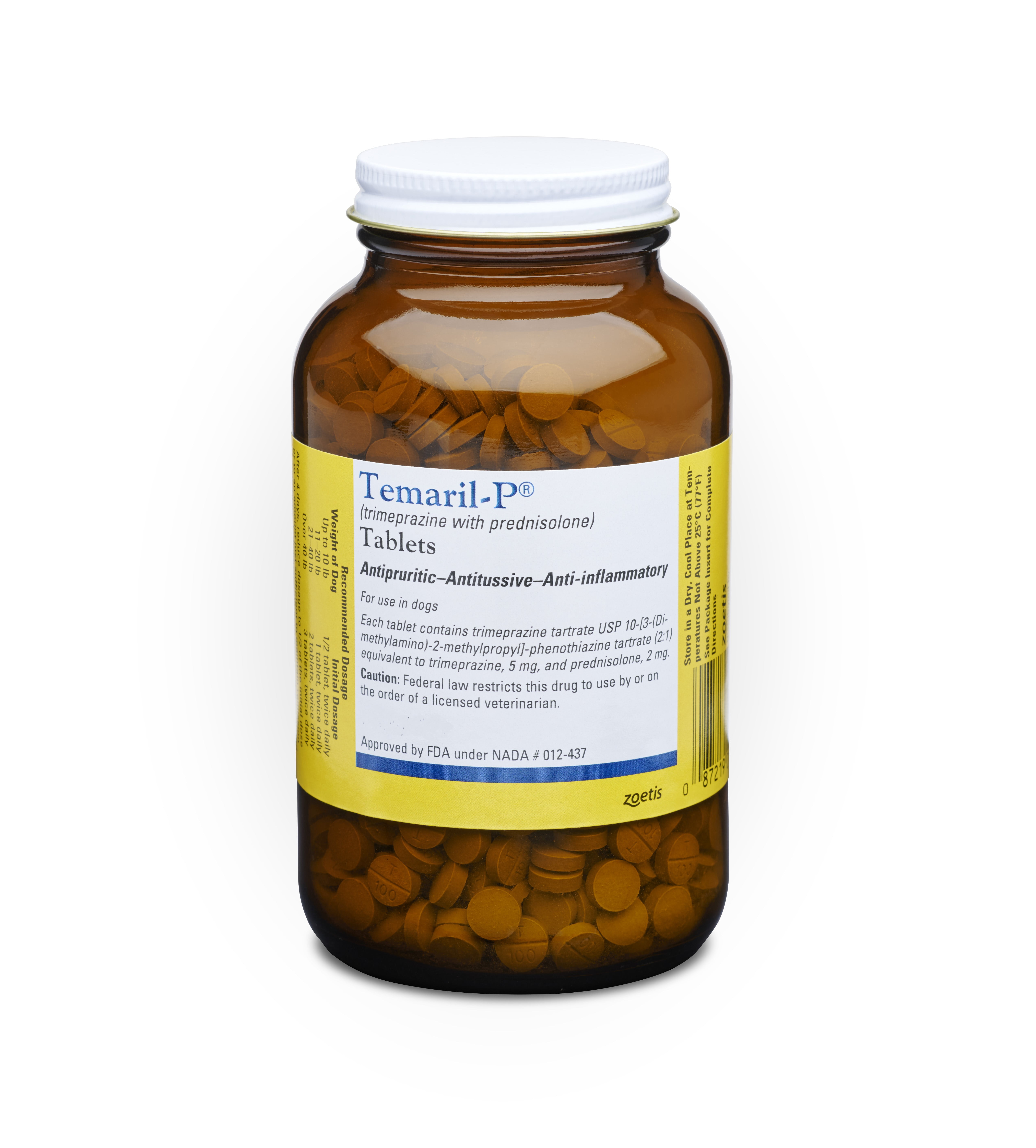 Temaril-P 5mg-2mg (trimeprazine with prednisolone) Tablet