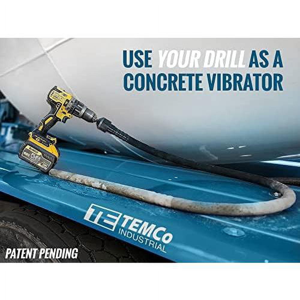 Temco Cordless Concrete Vibrating Tool, DrillPowered Concrete