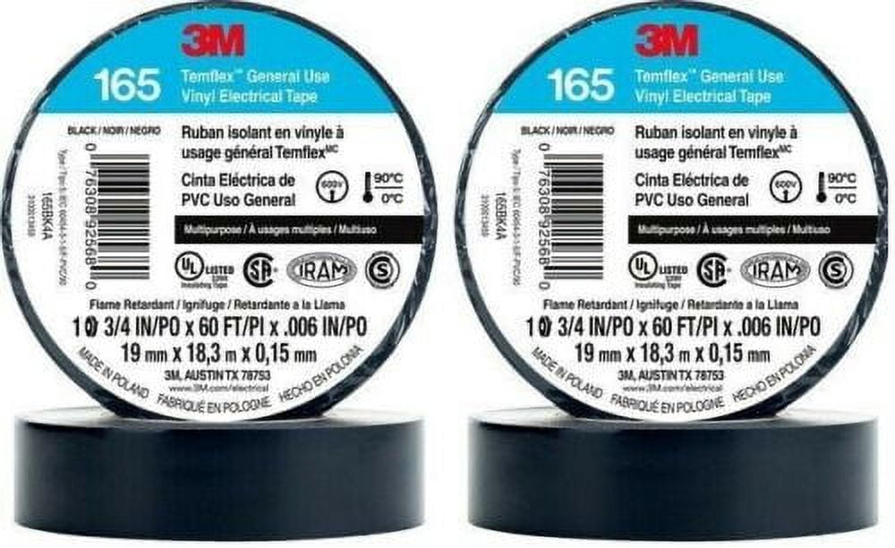 Temflex 1700 Vinyl Electrical Tape [Set of 4]