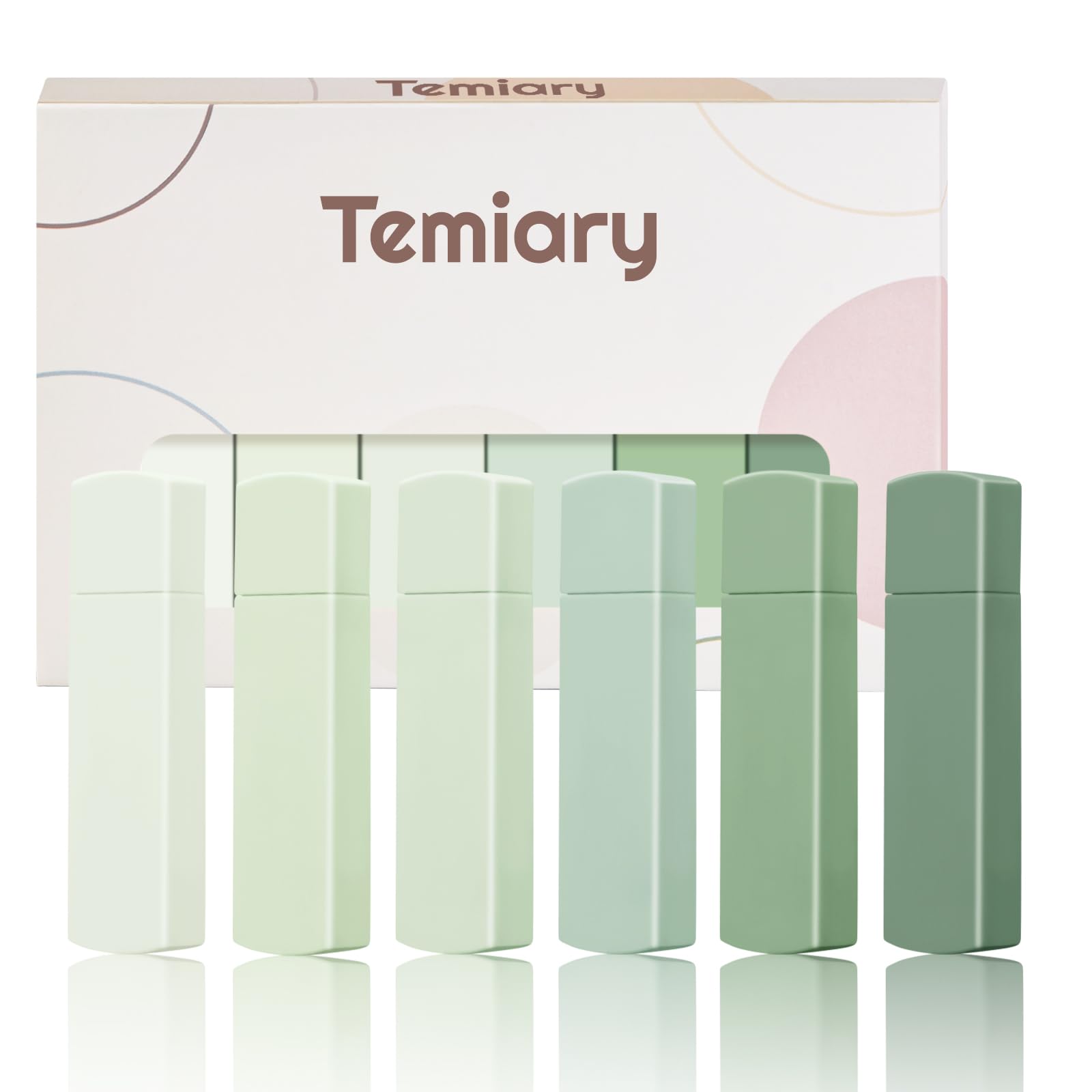 Temiary 6Pcs Mini White Out Tapes for Instant Correction, Cute Whiteout