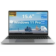 15.6in Windows 11 Pro Laptop, 8GB DDR4 512GB SSD Computer, Intel Celeron, 1920*1080 IPS Screen