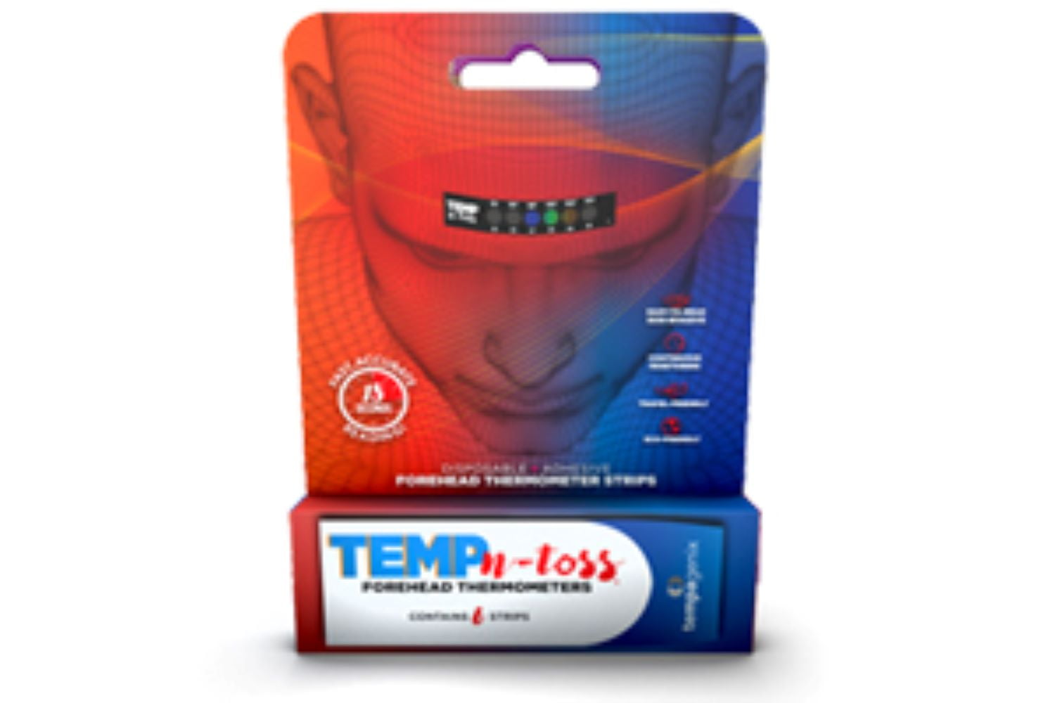 TempNToss Fast Reading Disposable Forehead Thermometer Strips 6