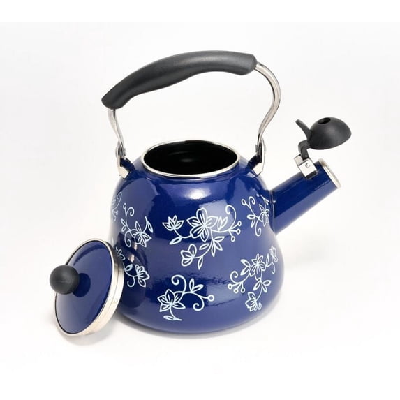 Open Box Temp-tations 2.3-qt Enamel on Steel Tea Kettle Model K85319