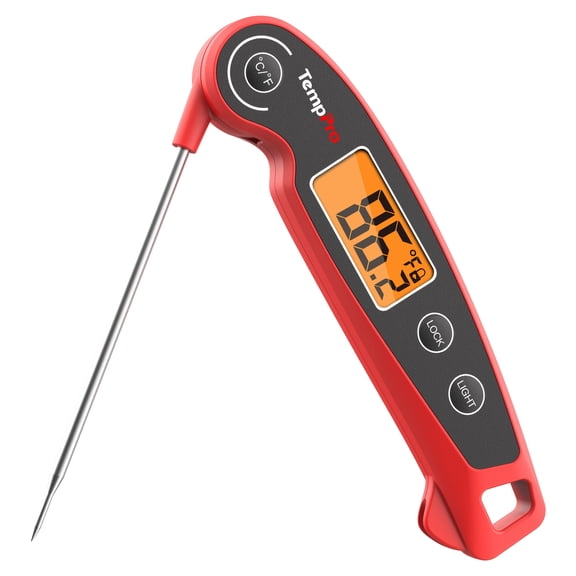 TempPro F05 Digital Meat Thermometer, Food Thermometer For Cooking Kitchen BBQ Oil Grill Smoker Candy, With Motion Sensing