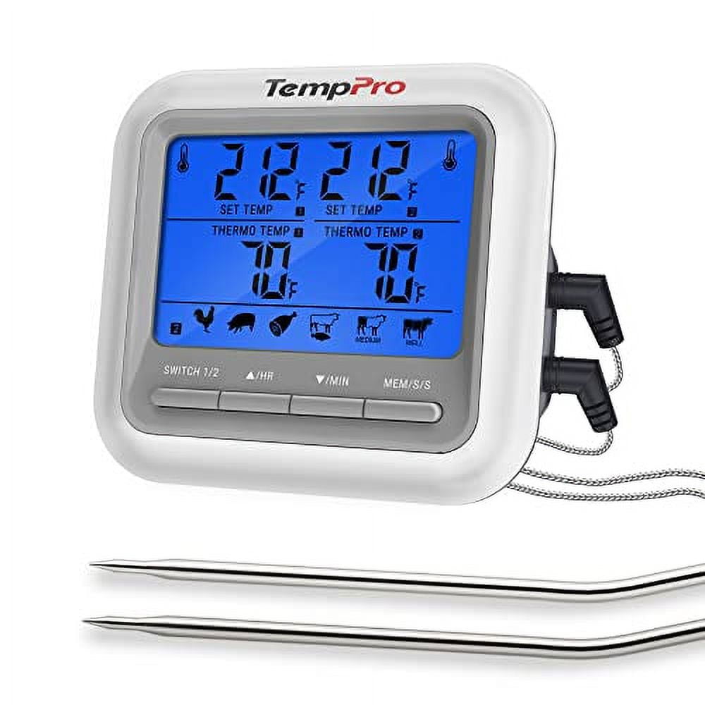 Deiss PRO Digital Meat Thermometer – Ultra Fast Digital Cooking Thermometer  with Backlight Display - Waterproof Digital Thermometer for Beef, Poultry
