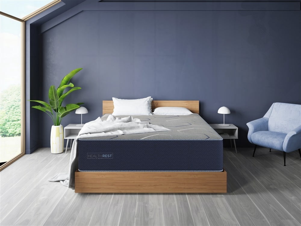 HealthRest by Restonic PolarBreeze Plush King Mattress - Dual Cooling for Better Sleep