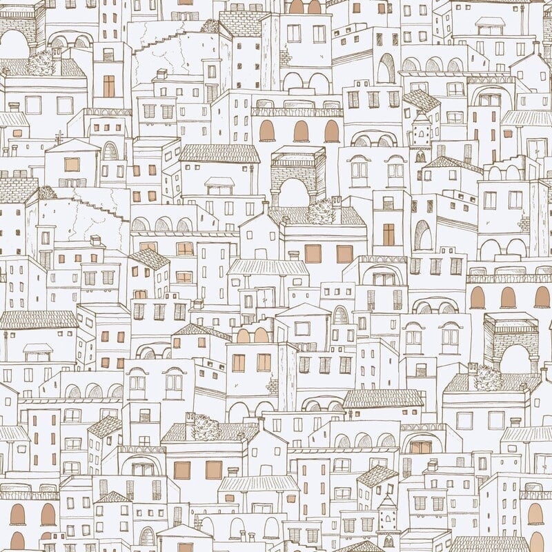 White and Gold Vinyl Peel and Stick Wallpaper Roll