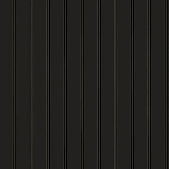Tempaper Beadboard Black Peel and Stick Wallpaper, 20.5" x 16.5'