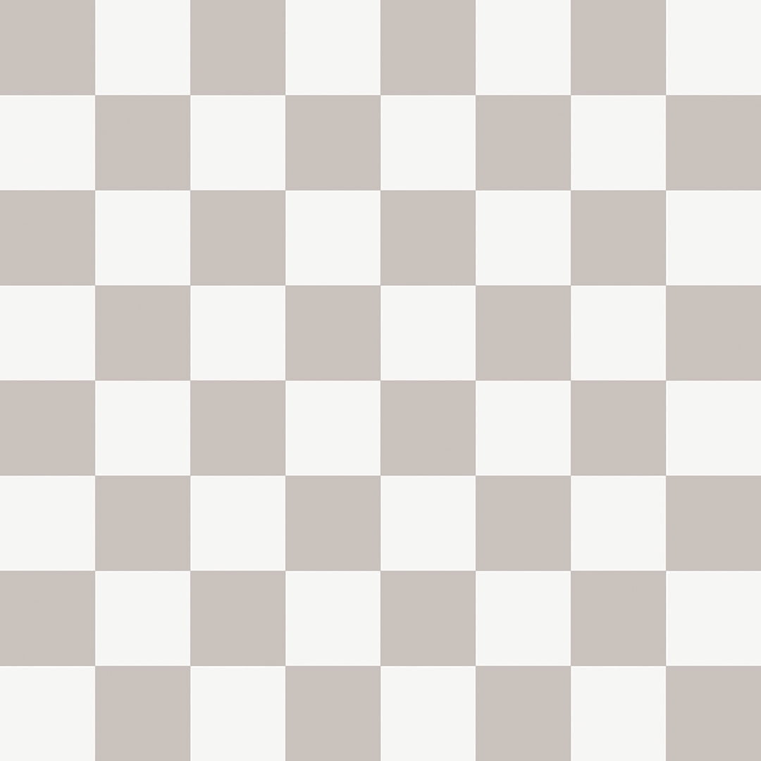 Tempaper Checkmate Grey Peel and Stick Wallpaper, 20.5" x 16.5'