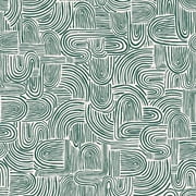 Tempaper Dark Harbor Swell Peel and Stick Wallpaper, 20.5" x 16.5'