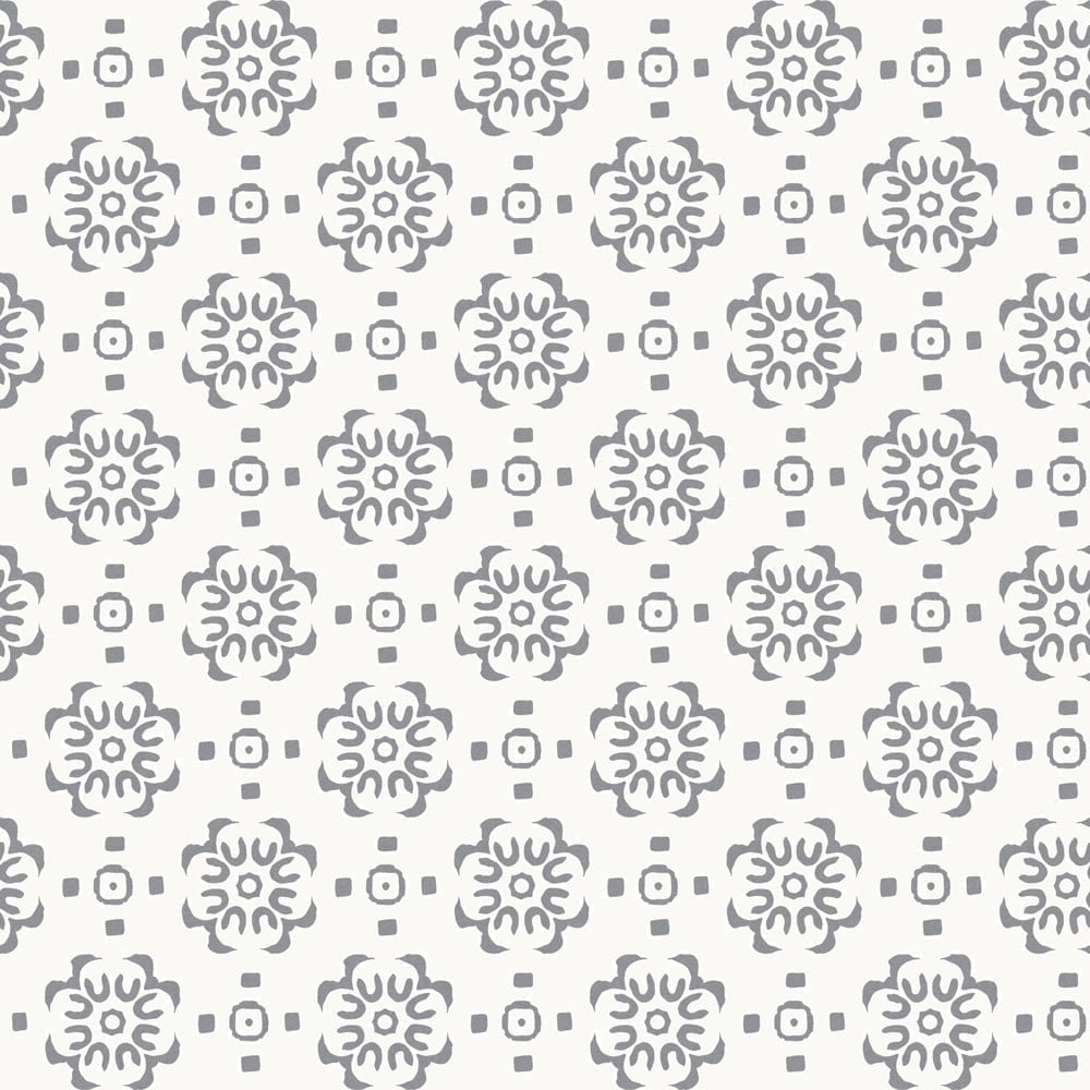 Tempaper Decorative Tile Grey Peel and Stick Wallpaper, 20.5" x 16.5'