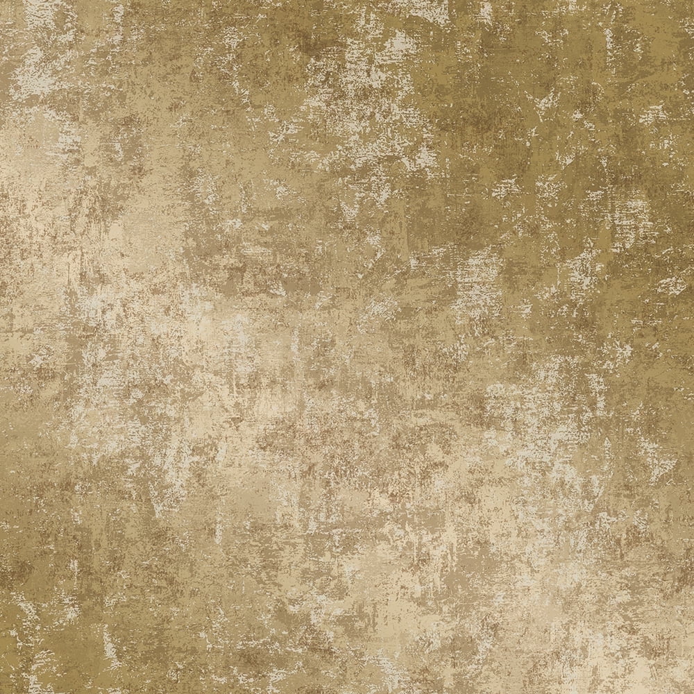 Gold Distressed Leaf Peel and Stick Wallpaper Roll