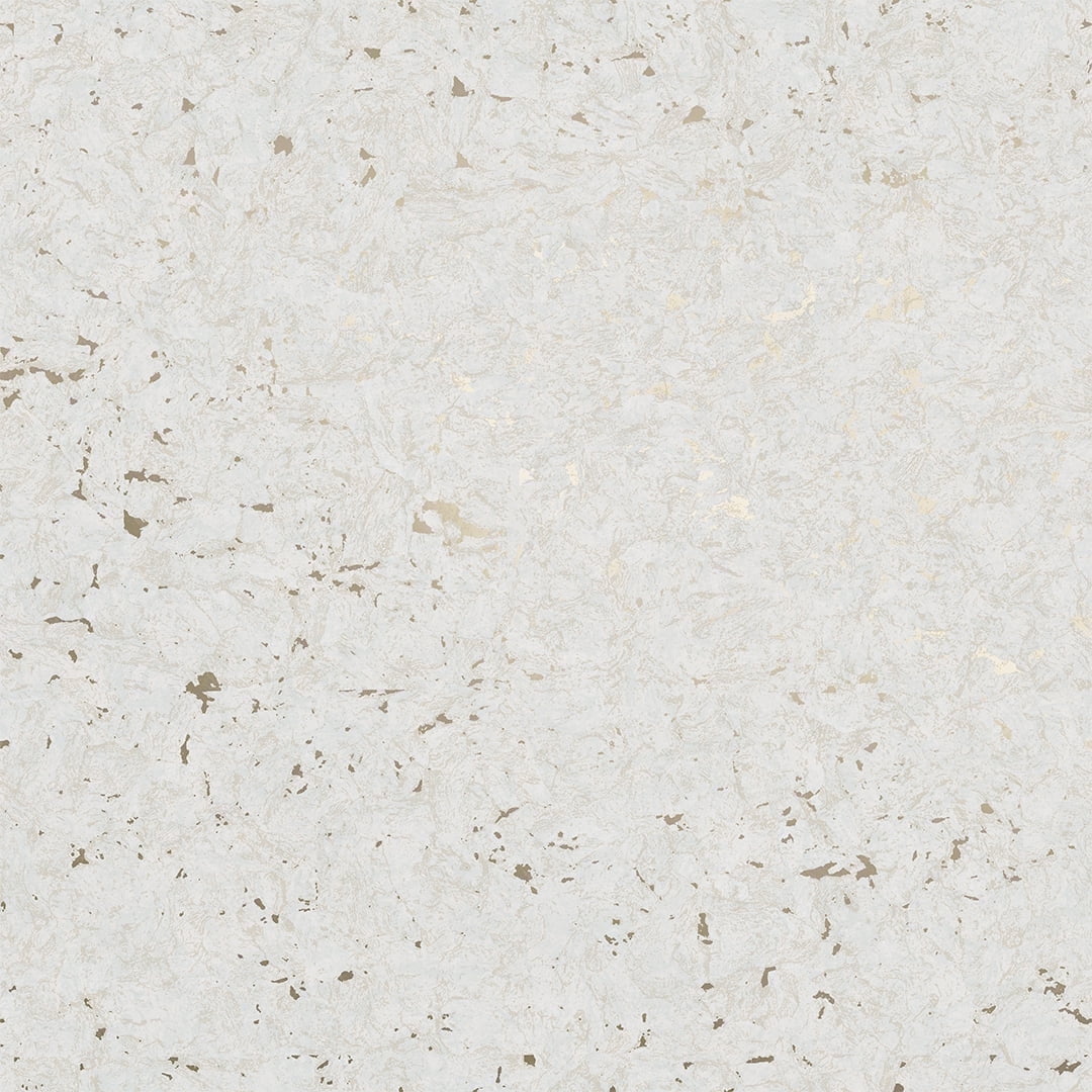 Tempaper Faux Cork White & Metallic Gold Peel and Stick Wallpaper, 20.5" x 16.5'