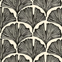 Tempaper x Novogratz Black Feather Palm Peel and Stick Wallpaper, 20.5" x 16.5'