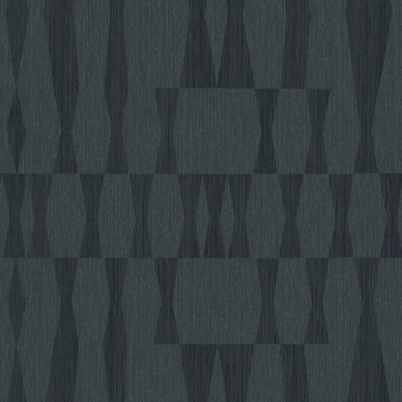 Blue Embossed Grasscloth Geo Peel and Stick Wallpaper