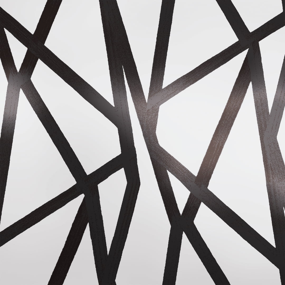 Tempaper x Genevieve Gorder Black on White Intersections Peel and Stick Wallpaper, 20.5" x 16.5'