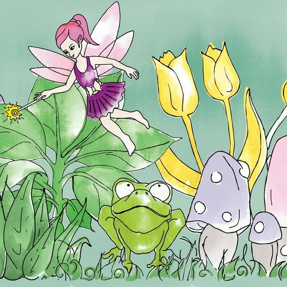 Tempaper Magical Garden Peel and Stick Wallpaper Border, 6" x 15'