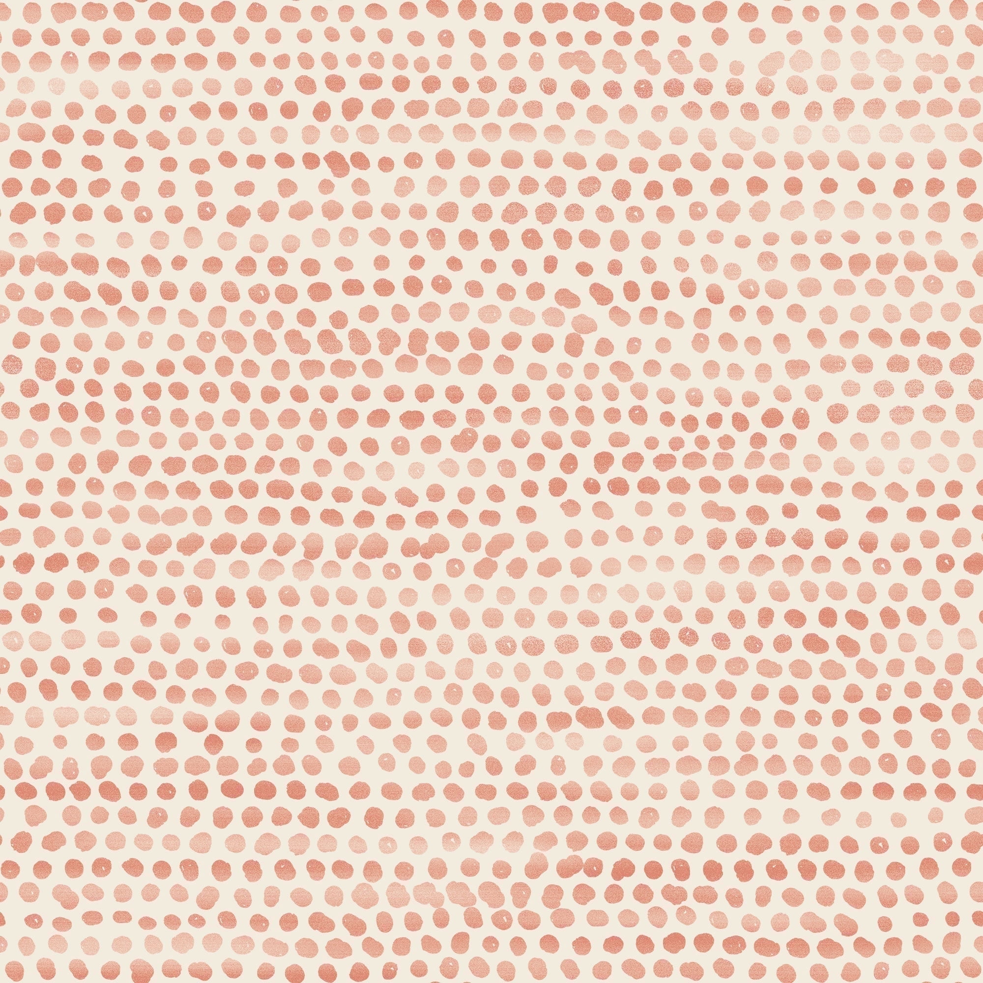 Tempaper Moire Dots Coral Peel and Stick Wallpaper, 20.5" x 16.5'