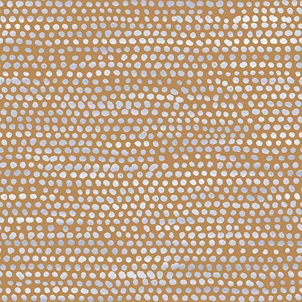 24" Washable Black Moire Dots Self-Adhesive Removable Wallpaper