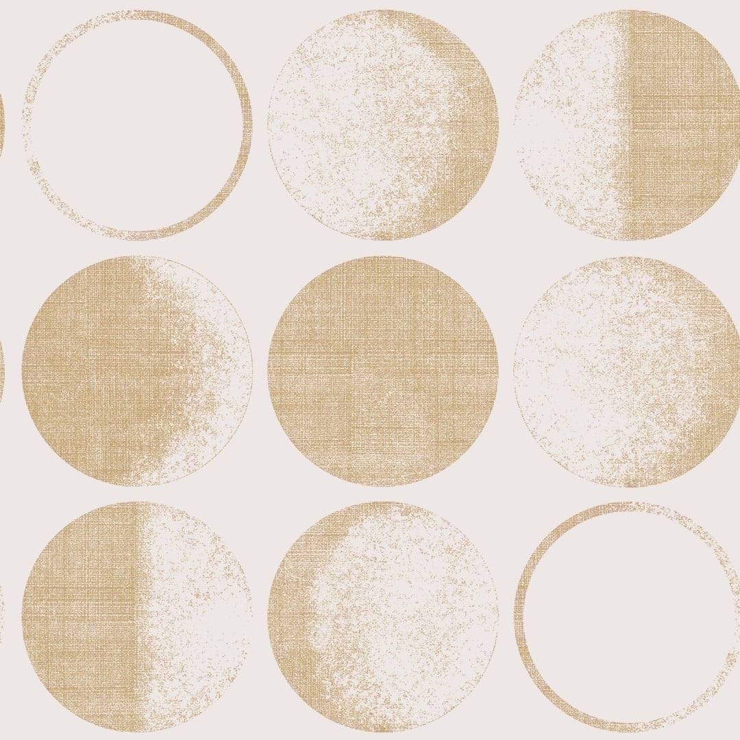 Tempaper Moons Ivory Peel and Stick Wallpaper, 20.5" x 16.5'
