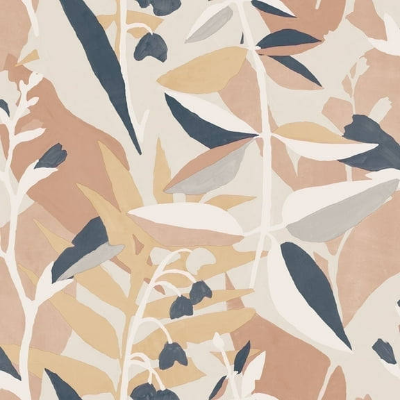 Tempaper Petite Garden Party Neutral Peel and Stick Wallpaper, 20.5" x 16.5'