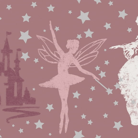 Tempaper Princess Peel and Stick Wallpaper Border, 6" x 15'