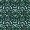 thumbnail image 1 of Tempaper Scandi Floral Teal Peel and Stick Wallpaper, 20.5" x 16.5', 1 of 10