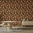 thumbnail image 1 of Tempaper  Silhouette Peel and Stick Wallpaper Black/Metallic Brushed Copper - 28 sq. ft., 1 of 5